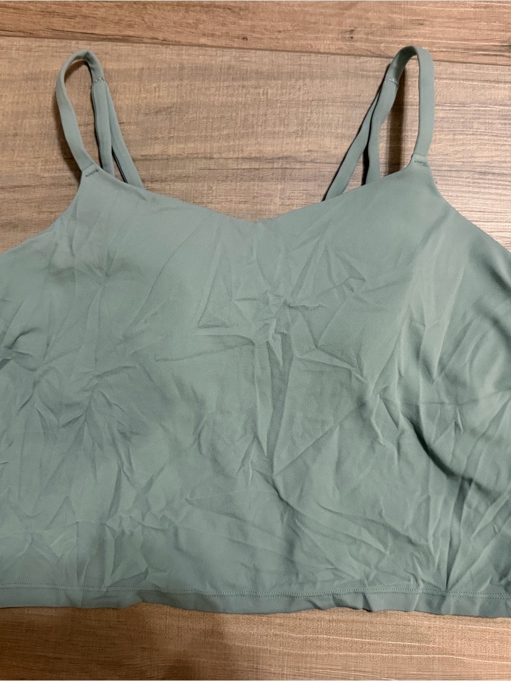 all in motion Sage Green Double-Strap Camisole